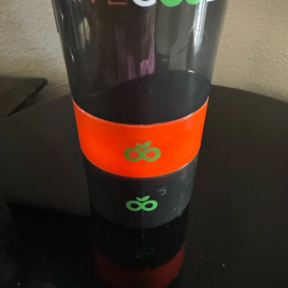 LiveGood Black Shaker Bottle with two compartments for supplements.
